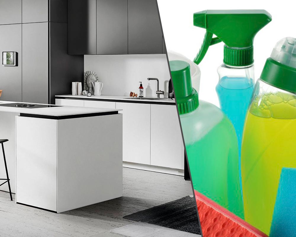 Effect of disinfectants on kinchen furniture and surfaces